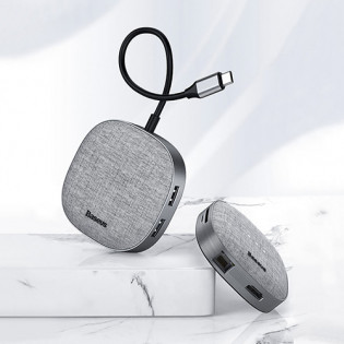 Baseus Fabric Series 7 in 1 Type-C Multifunctional HUB Adapter